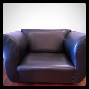 Leather sofa for kids.